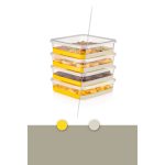 4A - Grey – Комплет за организатор на фрижидер (4 парчиња) - Image 5