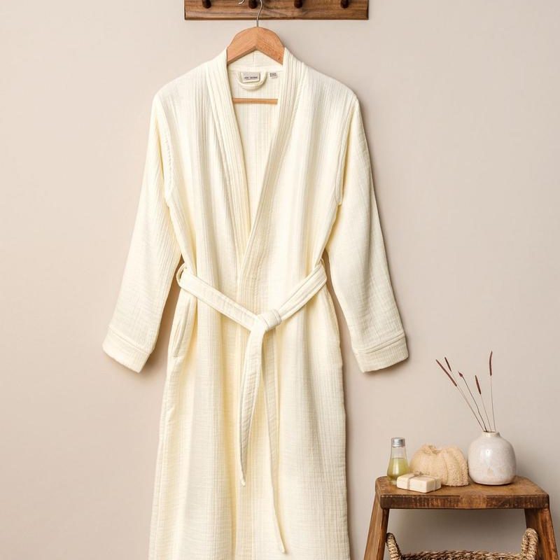 Kimono – Ecru – Унисекс бањарка – Екру