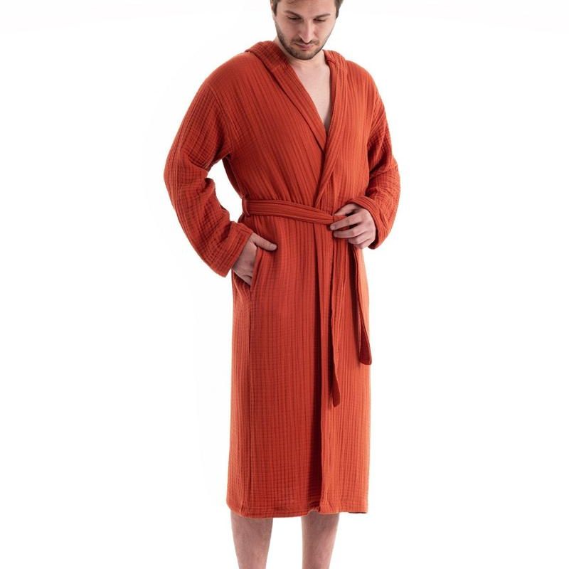 Muslin – Tile Red – Унисекс бањарка – Плочка Црвена