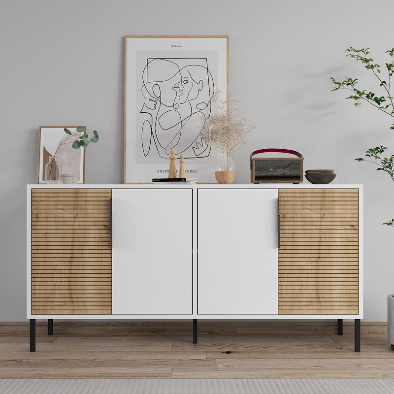 Zerra – White, Sapphire Oak – Конзола – Бело Сафир даб