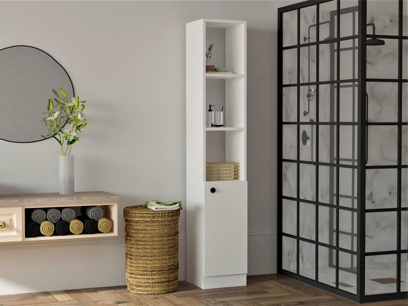 Trend – White – Кабинет за бања – Бело