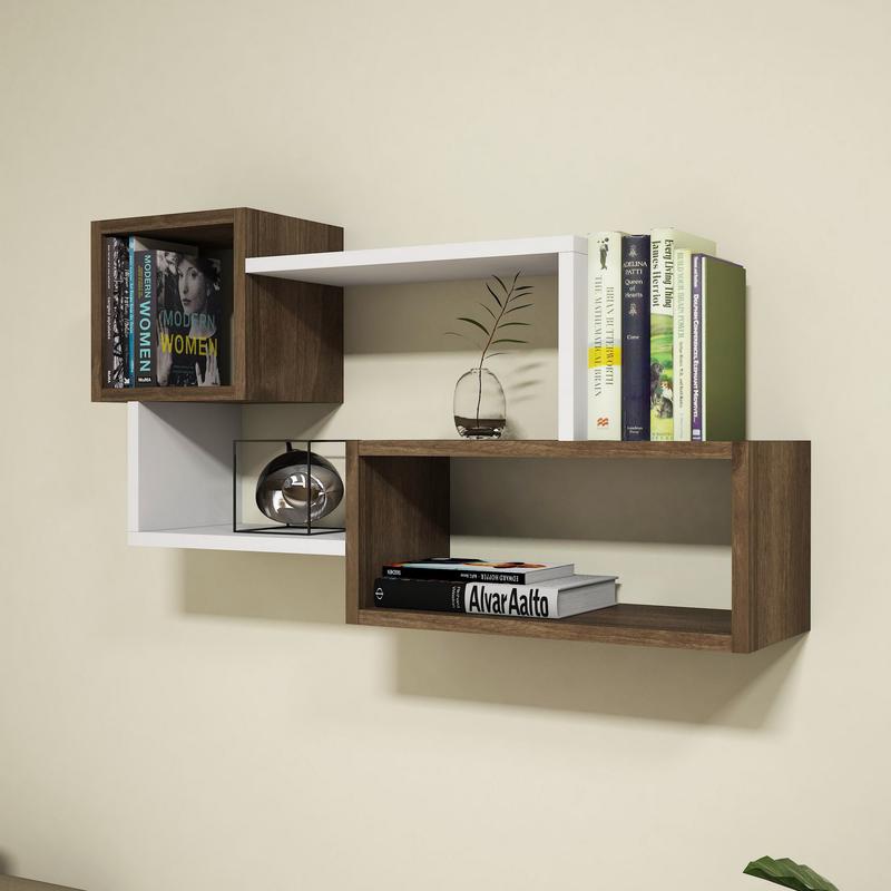 Afro – White, Walnut – Ѕидна полица – Бело Орев