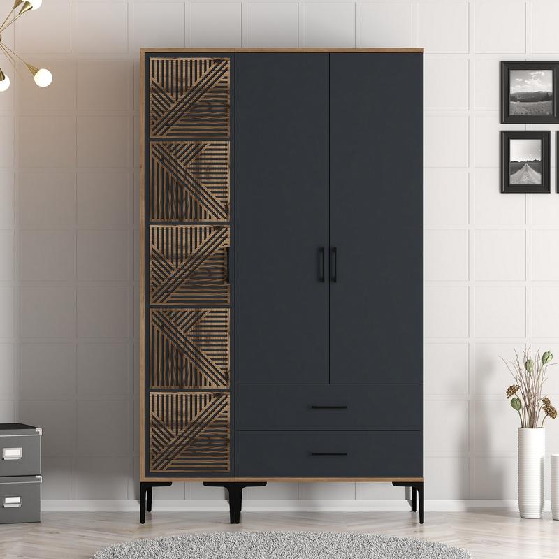 Kumsal PT – Walnut, Anthracite – Гардеробер – Орев Антрацит