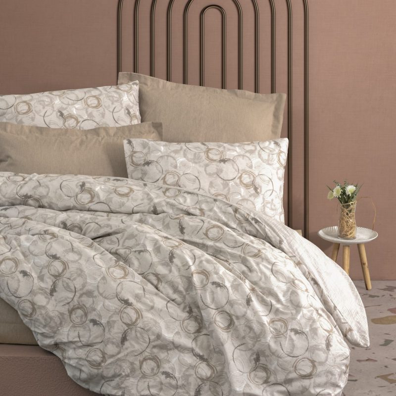 Eдинечна Постелнина RANFORCE 140*200/60*60 – Сет од 2 дела –  (FR) Moil – Беж