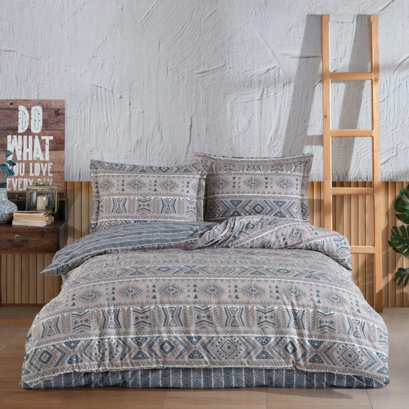 Eдинечна Постелнина RANFORCE 140*200/60*60 – Сет од 2 дела –  (FR) Суфи İkat v2