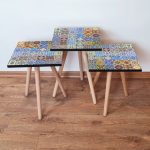Set of 48 ceramic tiles patterns