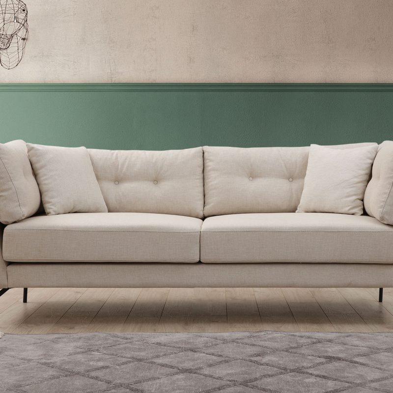Софа со 3 седишта Мапа – крем