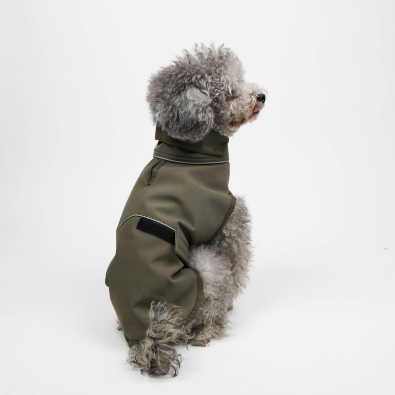 Куче Худи Shoft Shell Raincoat – Каки