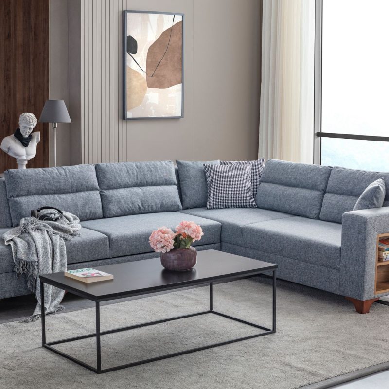 Аголна софа-кревет T-Loft Right – Греј