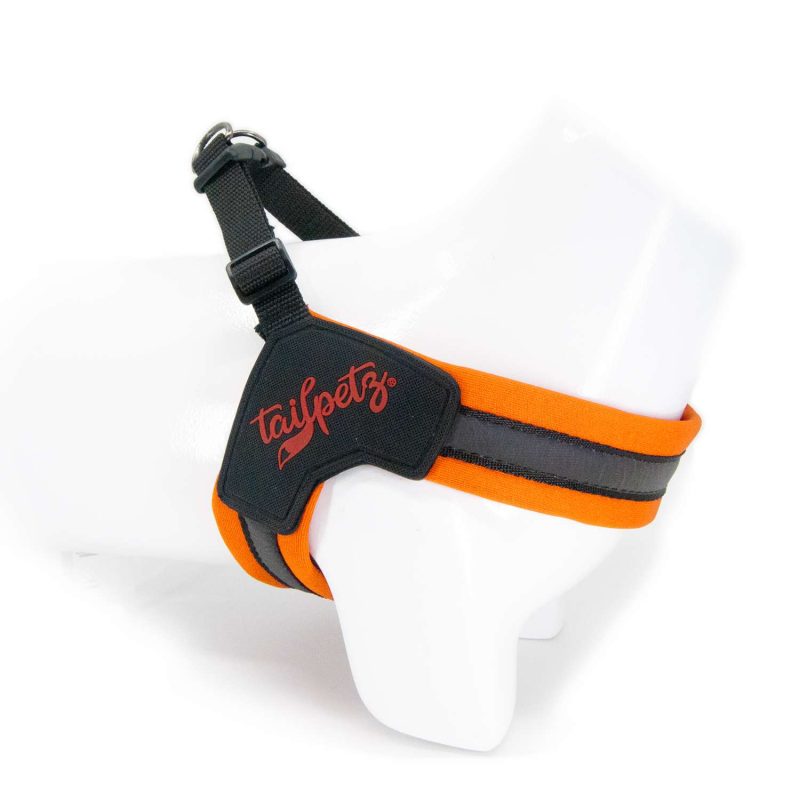Појас за куче V-Harness – неонски портокал